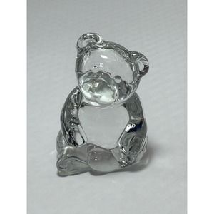 Vintage Princess House‎ 24% Lead Crystal Germany "Sitting Bear" Paperweight
